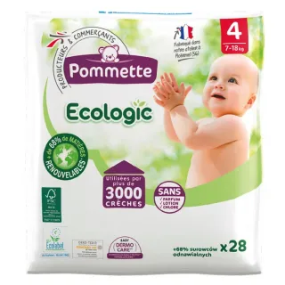 Pommette Ecologic öko pelenka 4 maxi (7-18kg) HAVI ADAG 5x28db