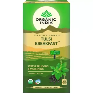 Organic India Tulsi Reggeli, filteres bio tea, 25 filter