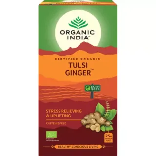 Organic India Tulsi Gyömbér bio tea, 25 filter