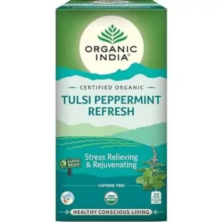 Organic India Tulsi Frissítő borsmenta bio tea, 25 filter