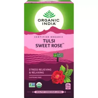 Organic India Tulsi Édes rózsa bio tea, 25 filter