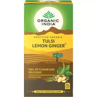 Organic India Tulsi Citrom Gyömbér bio tea, 25 filter