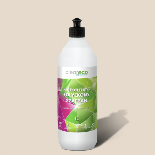 Cleaneco Fertőtlenítő folyékony szappan sportkupakkal, 1liter