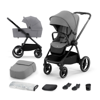 Kinderkraft Nea prémium 2in1 kombinált babakocsi, Platinum Grey