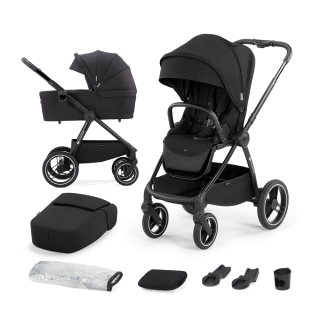 Kinderkraft Nea prémium 2in1 kombinált babakocsi, Midnight Black