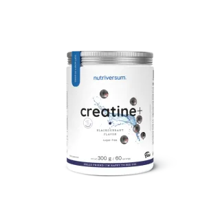 Nutriversum Creatine+ Sugar Free, fekete ribizli, 300g