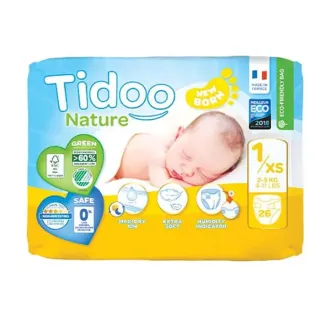 Tidoo Nature pelenka 1 újszülött (2-5kg) 26db