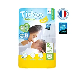 Tidoo Nature pelenka 2 újszülött (3-6kg) 58db