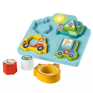 Fisher Price Forma és járgány kirakó fénnyel és hanggal